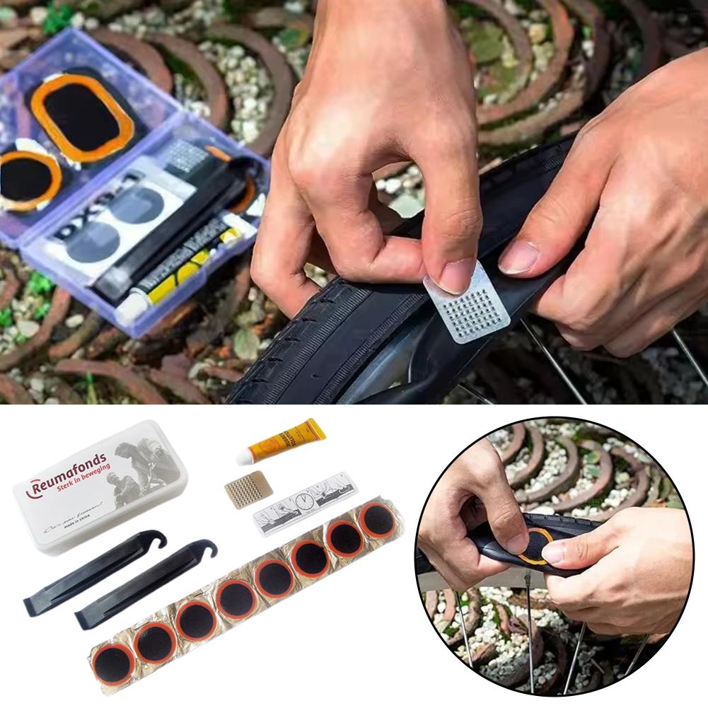 Bike Tube Repair Kit - Lichtgewicht reparatieset voor fietsbanden - rubberen