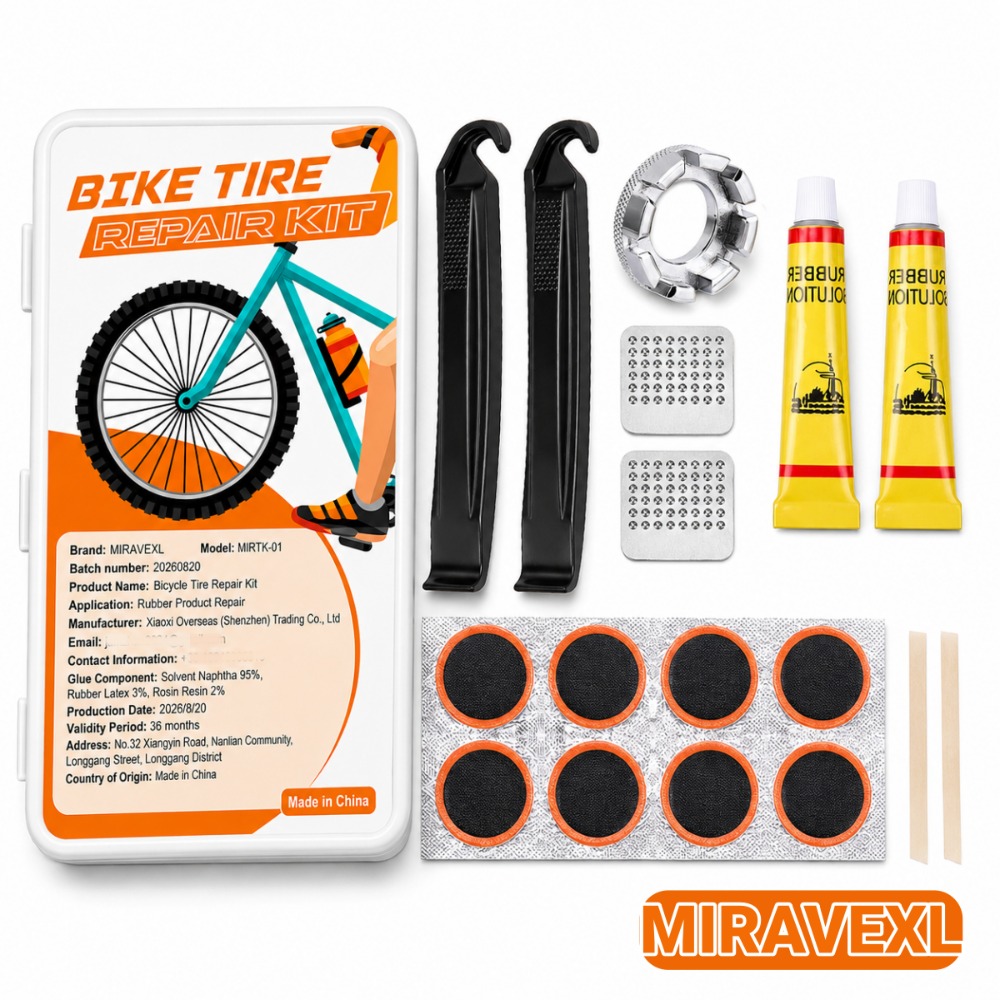 Bike Tube Repair Kit - Fietsbandreparatieset, Fietsbinnenband Lekreparatieset, Metalen rasp en