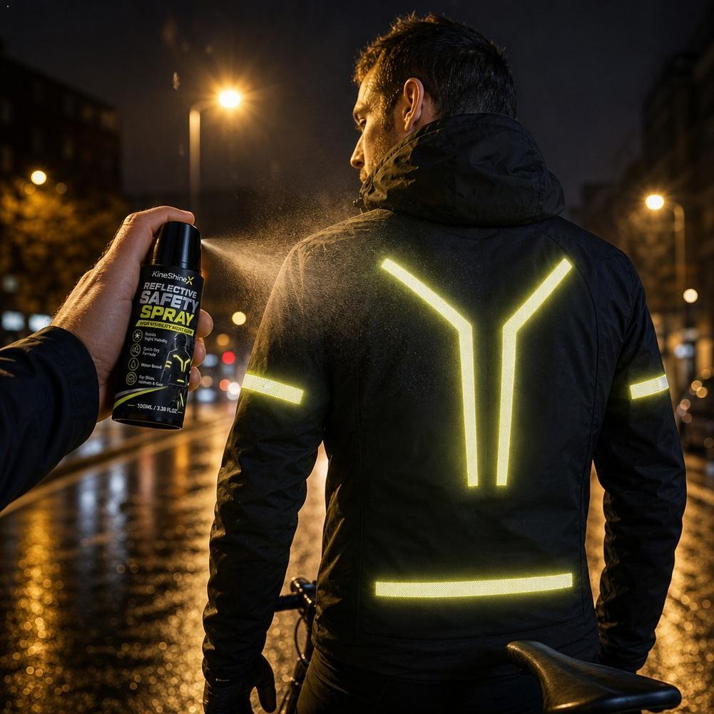 Cycling Visibility Gear - Reflecterende veiligheidsspray voor de nacht, hoge