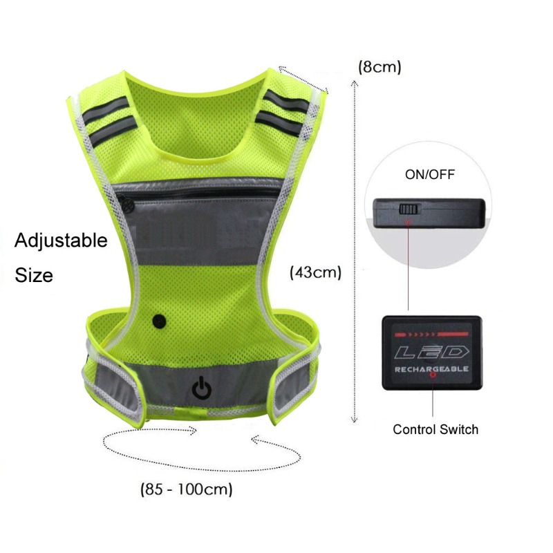LED-verlichte sportkleding Mes - Cycling Visibility Gear recensie en prijs